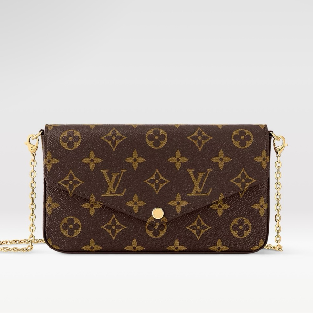 Louis Vuitton Brown Monogram Chain Bag
